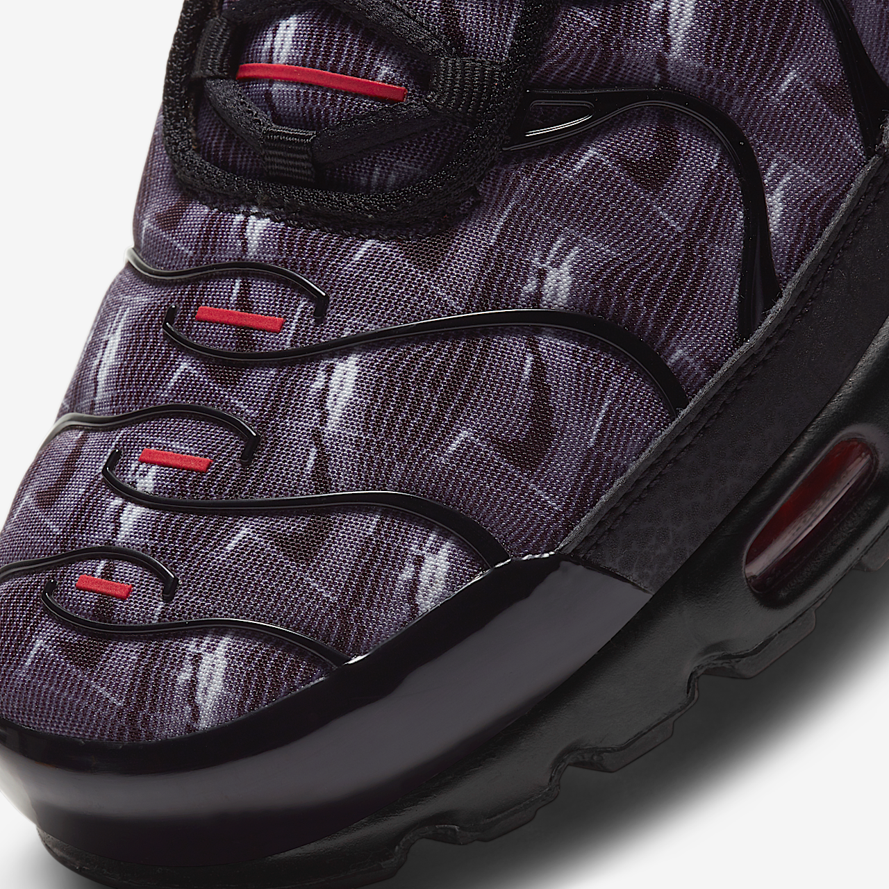 Nike Air Max Plus sneaker Zwart/Wit/University Red