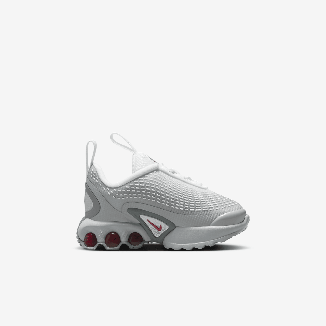 Nike Air Max DN sneaker Light Smoke Grey/Wit/Smoke Grey/University Red
