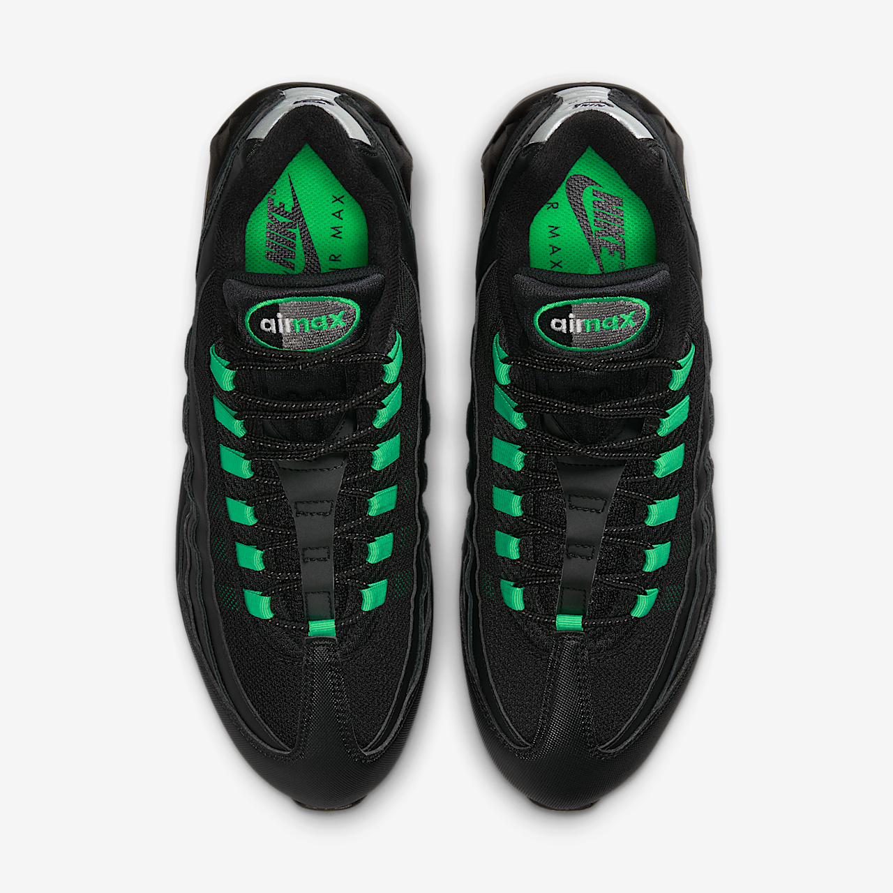 Nike Air Max sneaker Zwart/Zwart/Pearl Grey/Green Shock