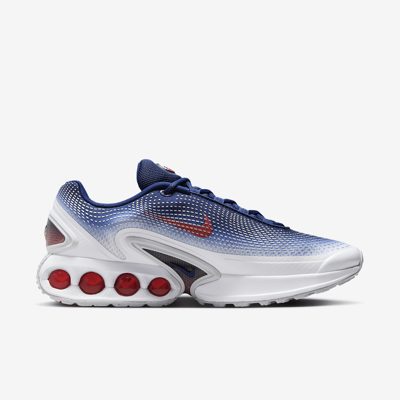 Nike Air Max DN sneaker Wit/Blue Void/Metallic Silver/Bright Crimson