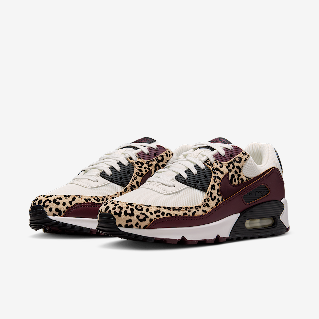 Nike Air Max sneaker Sail/Zwart/Burgundy Crush