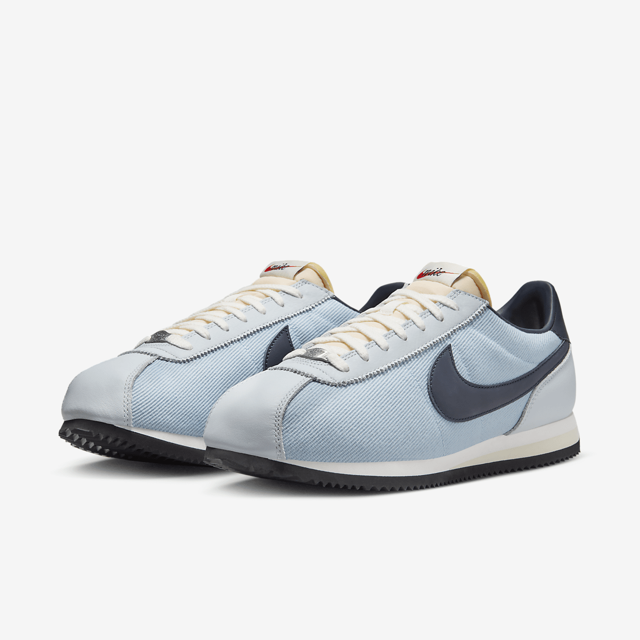 Nike Cortez sneaker Light Armory Blue/Pure Platinum/Zwart/Dark Obsidian