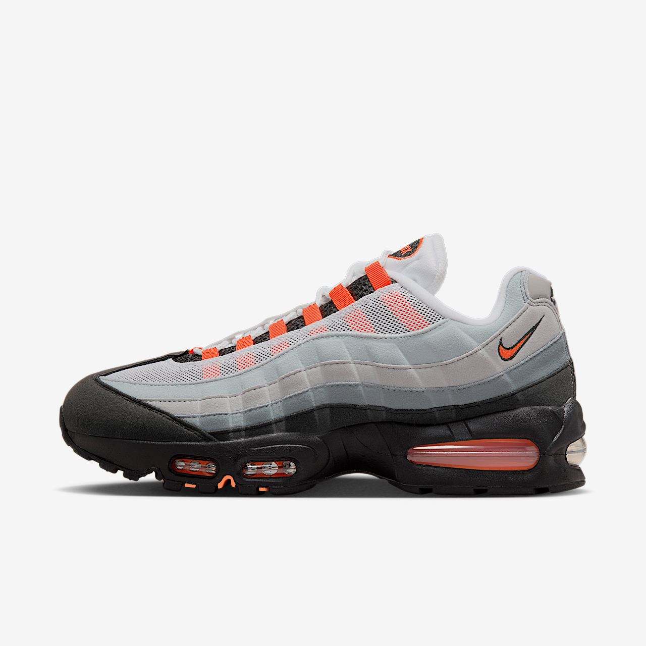 Nike Air Max 95 sneaker Zwart/Cool Grey/Wit/Bright Mandarin