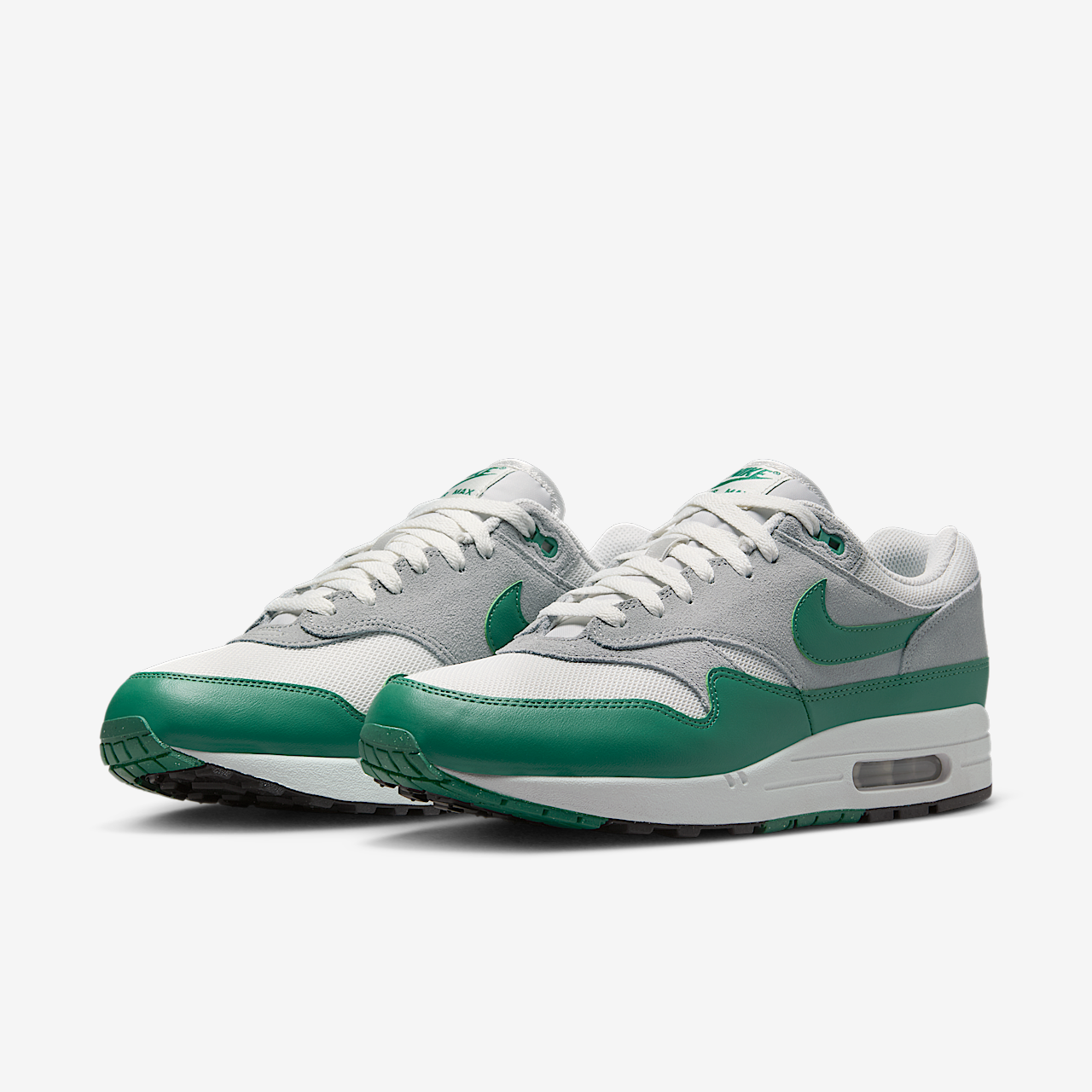Nike Air Max 1 sneaker Platinum Tint/Light Smoke Grey/Evergreen Aura