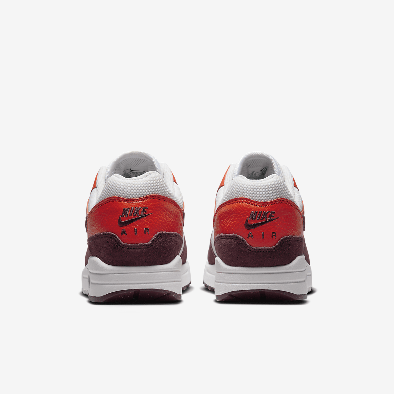 Nike Air Max 1 sneaker Summit White/Picante Red/Burgundy Crush