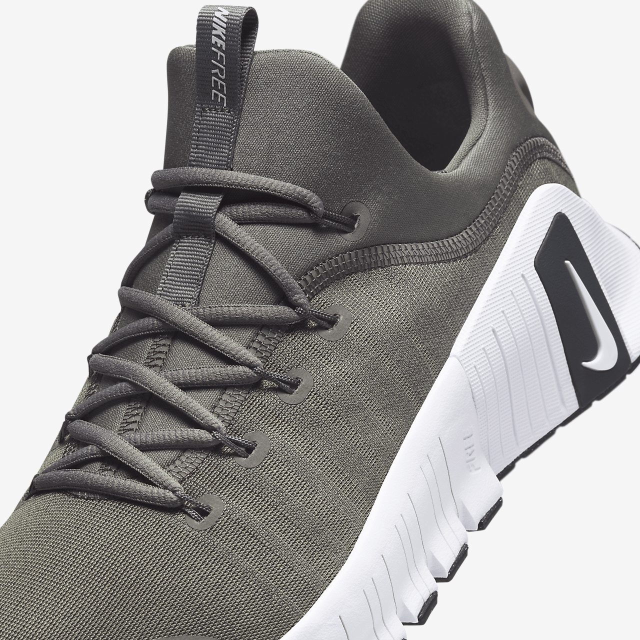 Nike Free sneaker Flat Pewter/Anthracite/Summit White/Wit