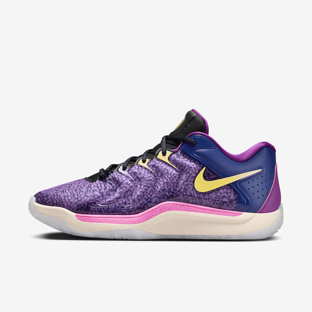 Nike  sneaker Deep Royal Blue/Zwart/Laser Fuchsia/Opti Yellow