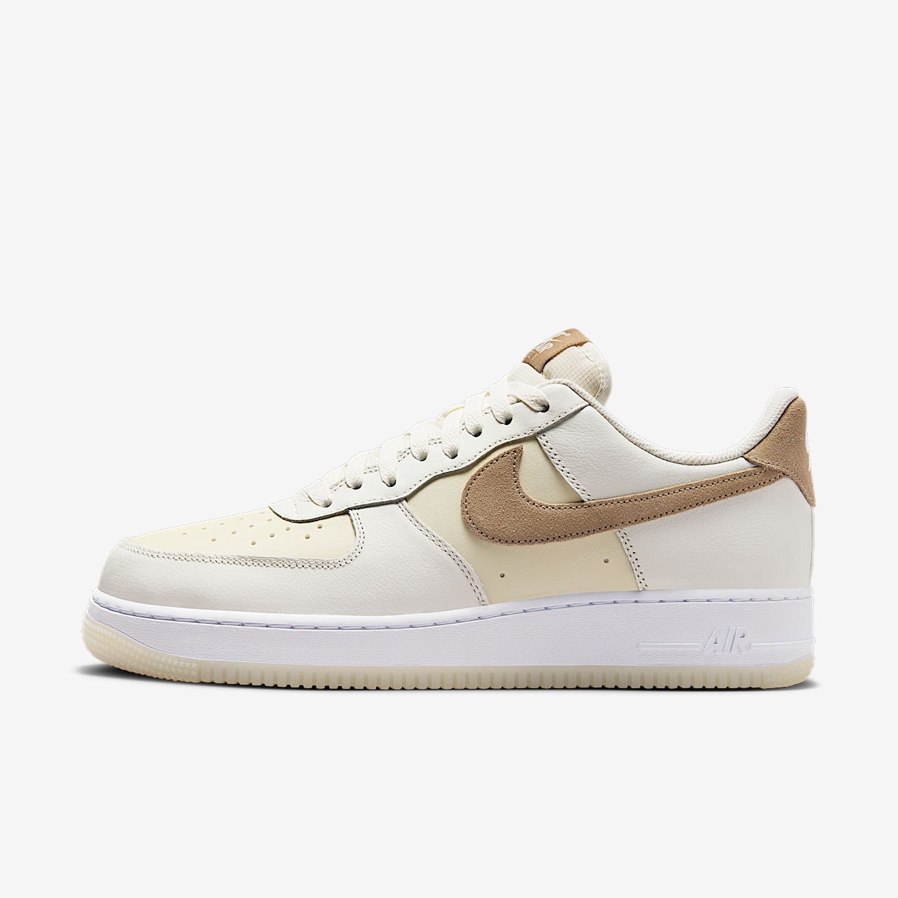 Nike Air Force 1 sneaker Sail/Coconut Milk/Wit/Khaki