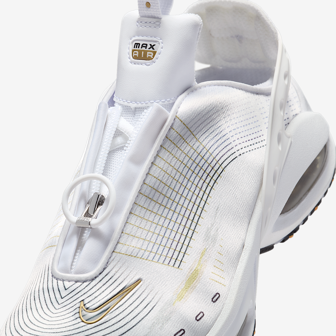Nike Air Max sneaker Wit/Zwart/Copper Moon/Metallic Gold