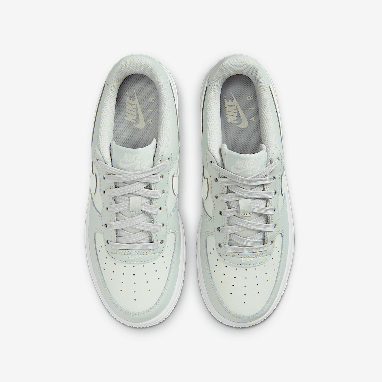 Nike Air Force 1 sneaker Light Silver/Spruce Aura/Wit/Sail