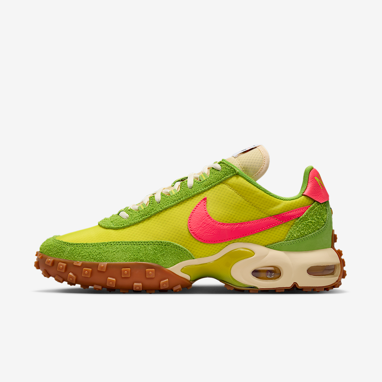 Nike Air Max sneaker Electrolime/Gum Medium Brown/Sprinter Green/Flash Crimson