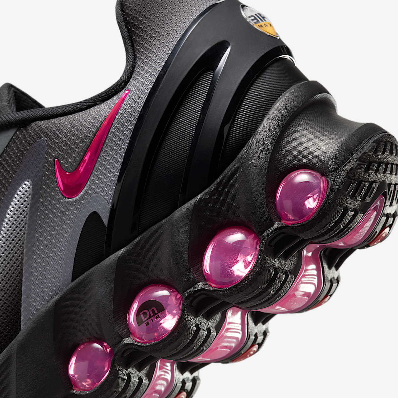 Nike Air Max DN sneaker Dark Smoke Grey/Zwart/Pure Platinum/Pink Blast