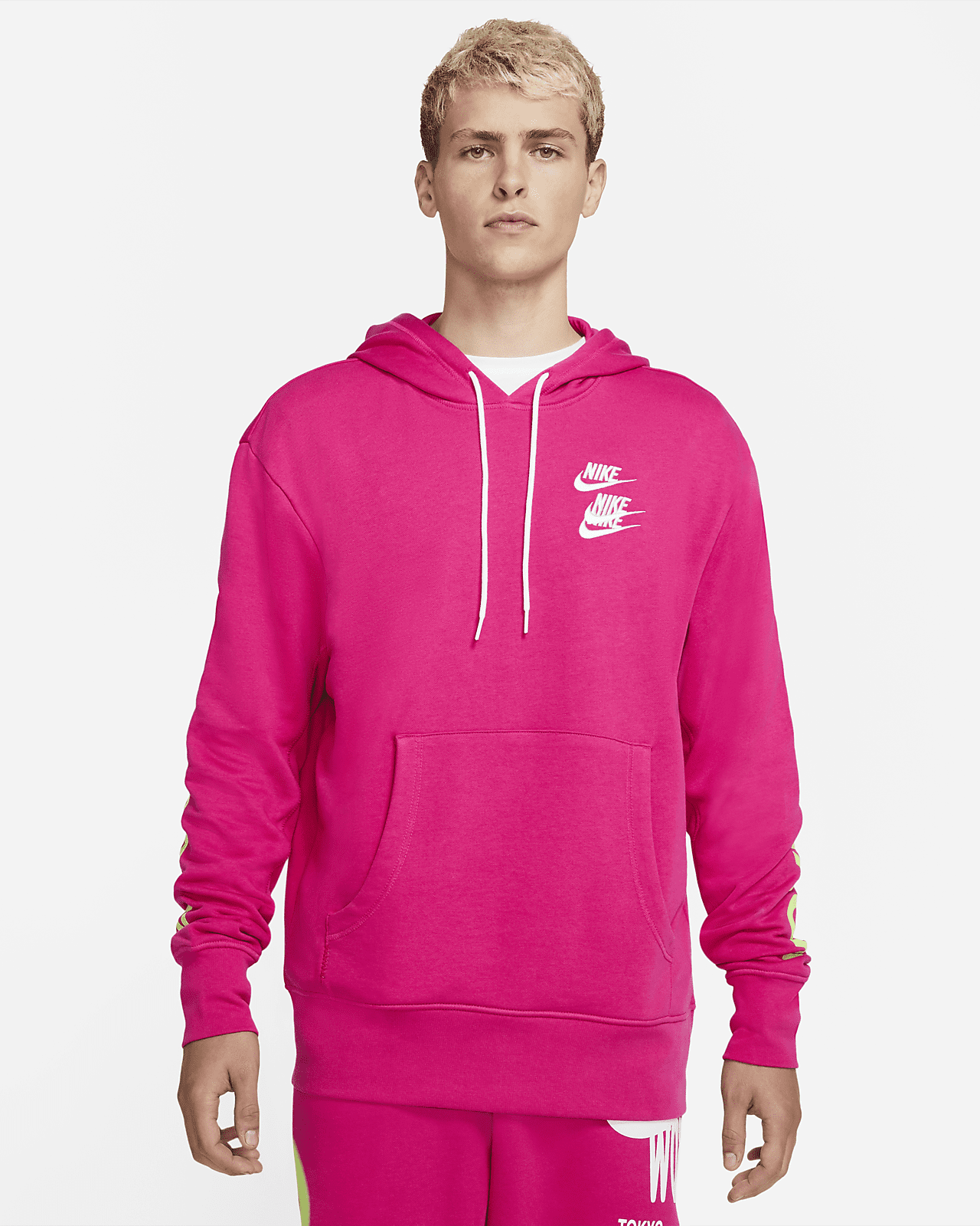 nike sportswear club pullover french terry hoodie