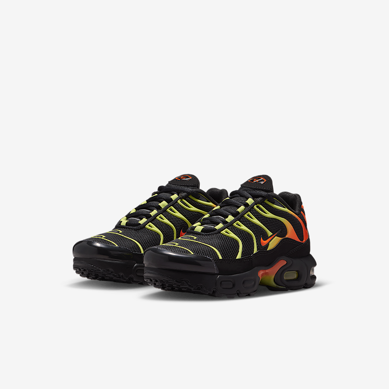 Nike Air Max Plus sneaker Zwart/Limelight/Hyper Crimson