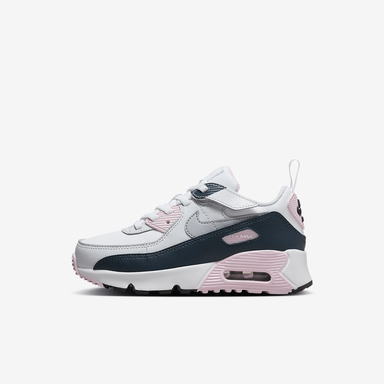 Nike Air max 90 sneaker Wit/Pink Foam/Armory Navy/Wolf Grey