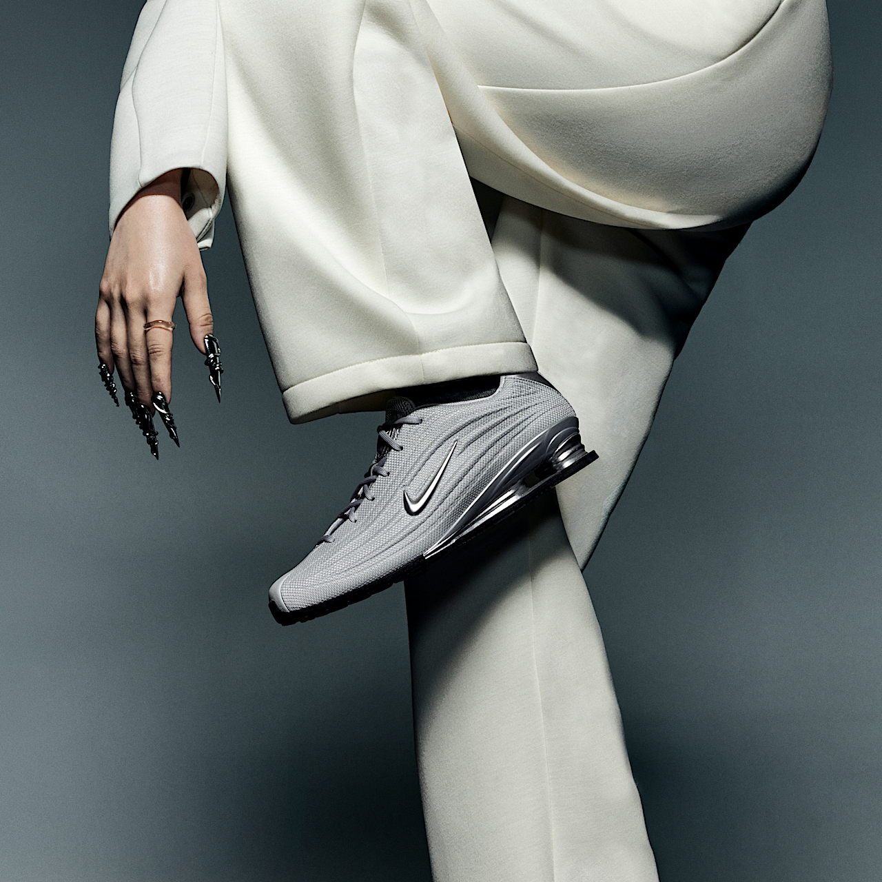Nike Nike Shox sneaker Silver/Zwart/Metallic Silver/Silver