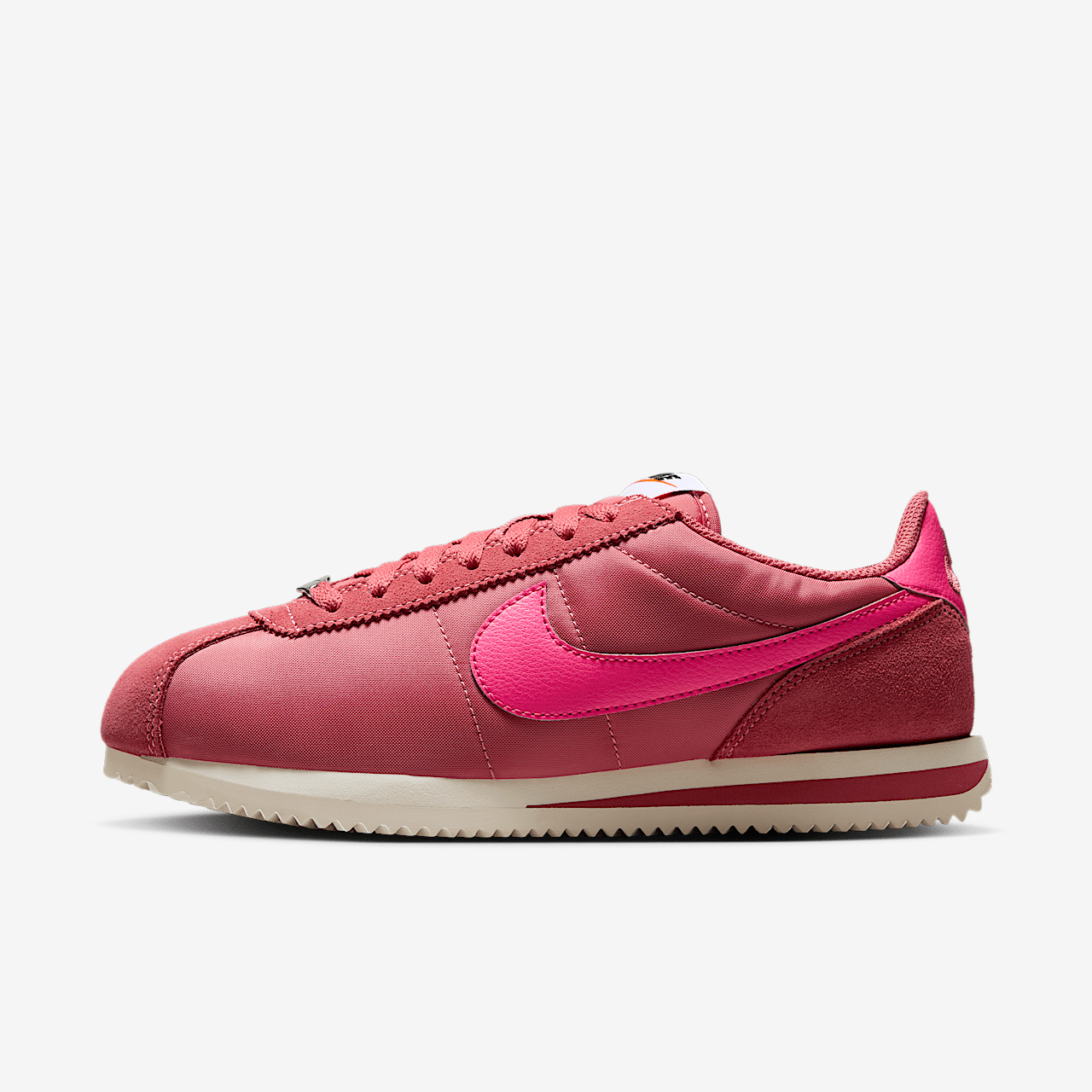 Nike Cortez sneaker Adobe/Alabaster/Safety Orange/Hyper Pink