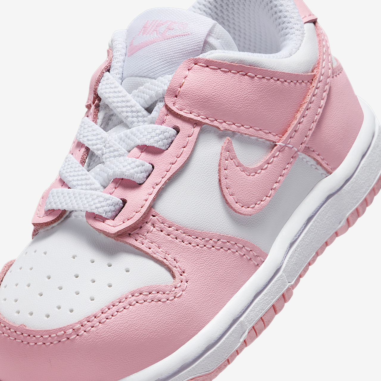 Nike Dunk Low sneaker Wit/Wit/Wit/Medium Soft Pink