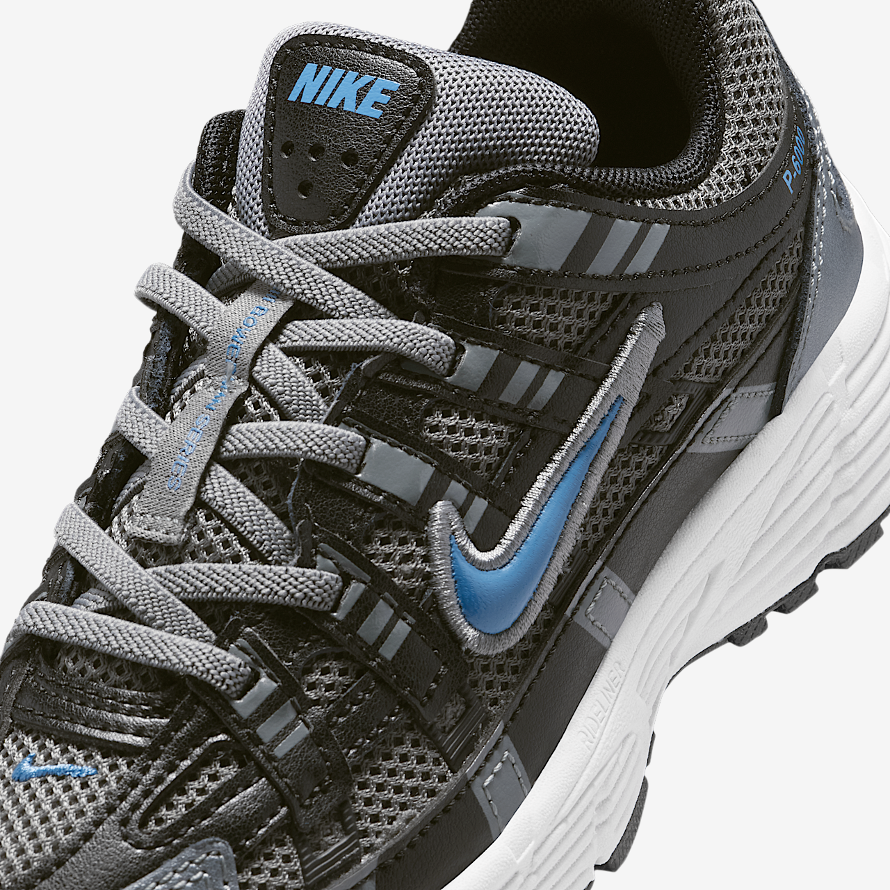 Nike P-6000 sneaker Smoke Grey/Zwart/Platinum Tint/Dutch Blue