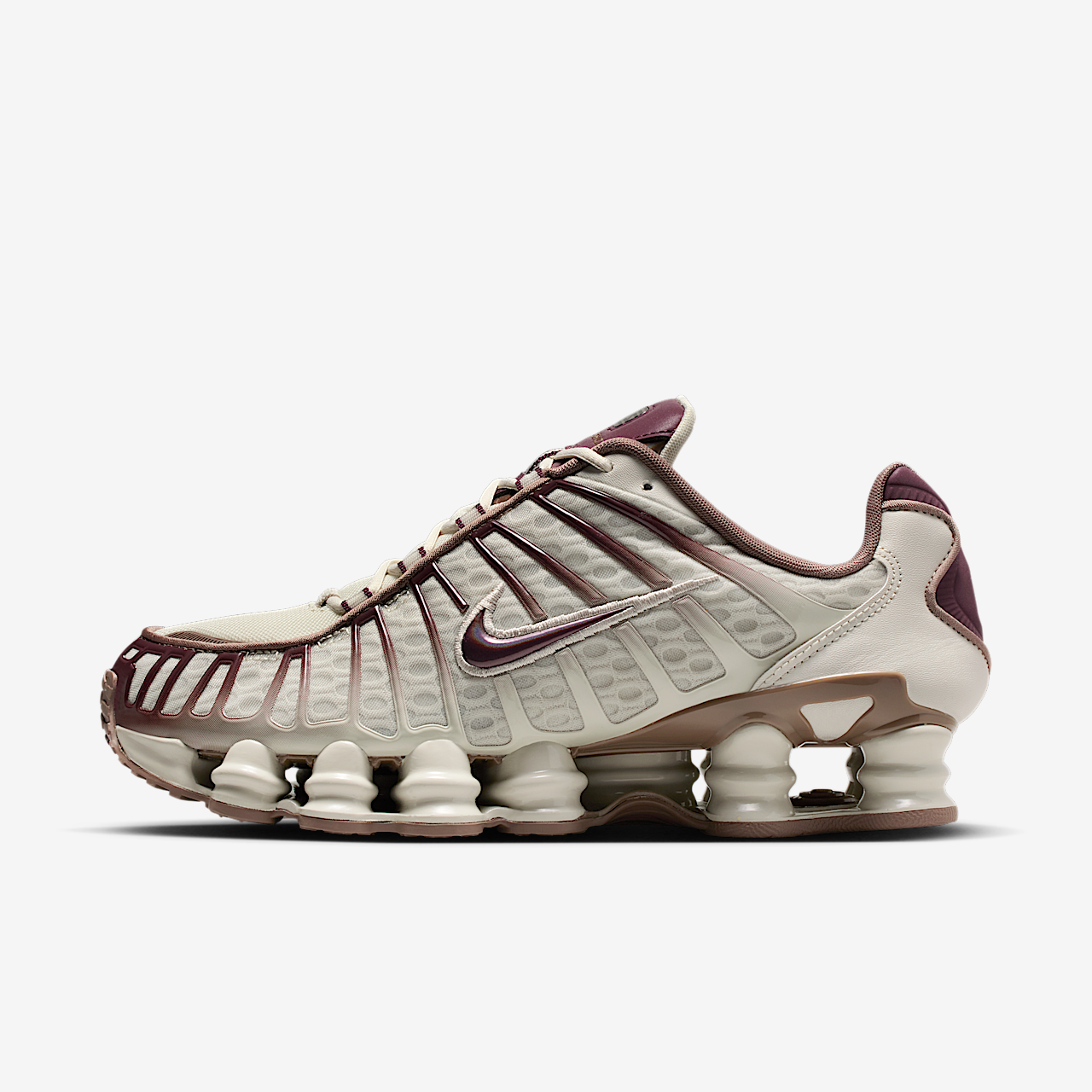 Nike Nike Shox sneaker Light Bone/Mink Brown/Burgundy Crush