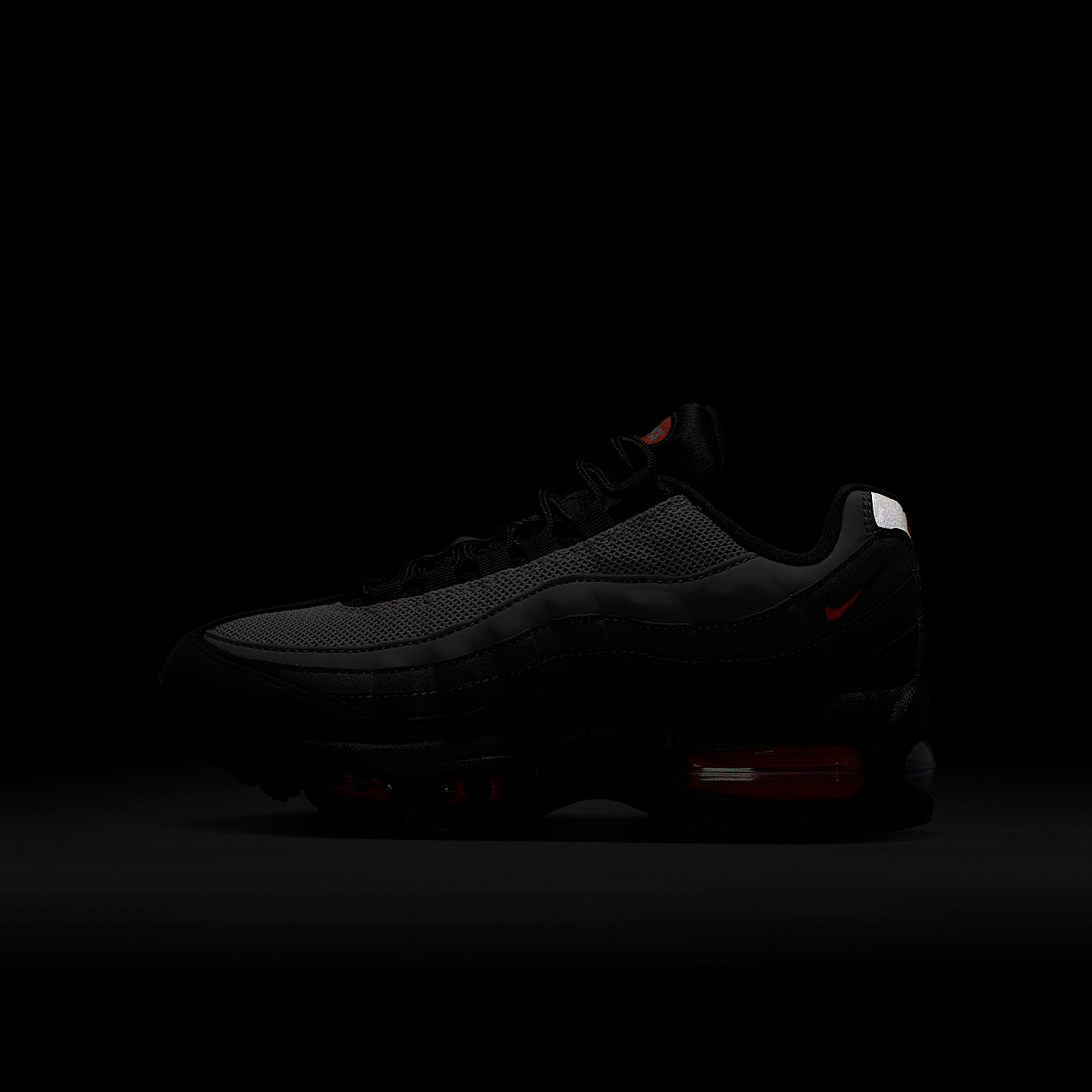 Nike Air Max 95 sneaker Zwart/Anthracite/Iron Grey/Bright Crimson
