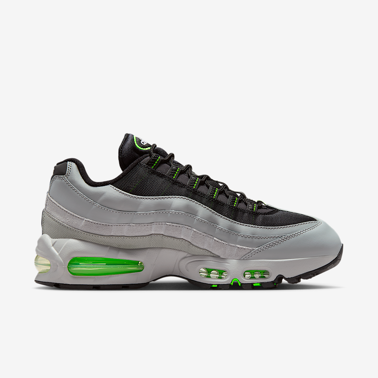 Nike Air Max sneaker Light Smoke Grey/Green Strike/Wit/Zwart