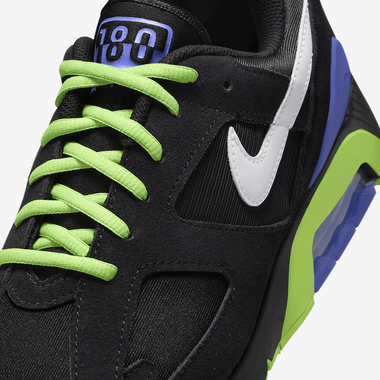 Nike Air 180 sneaker Zwart/Action Green/Persian Violet/Wit