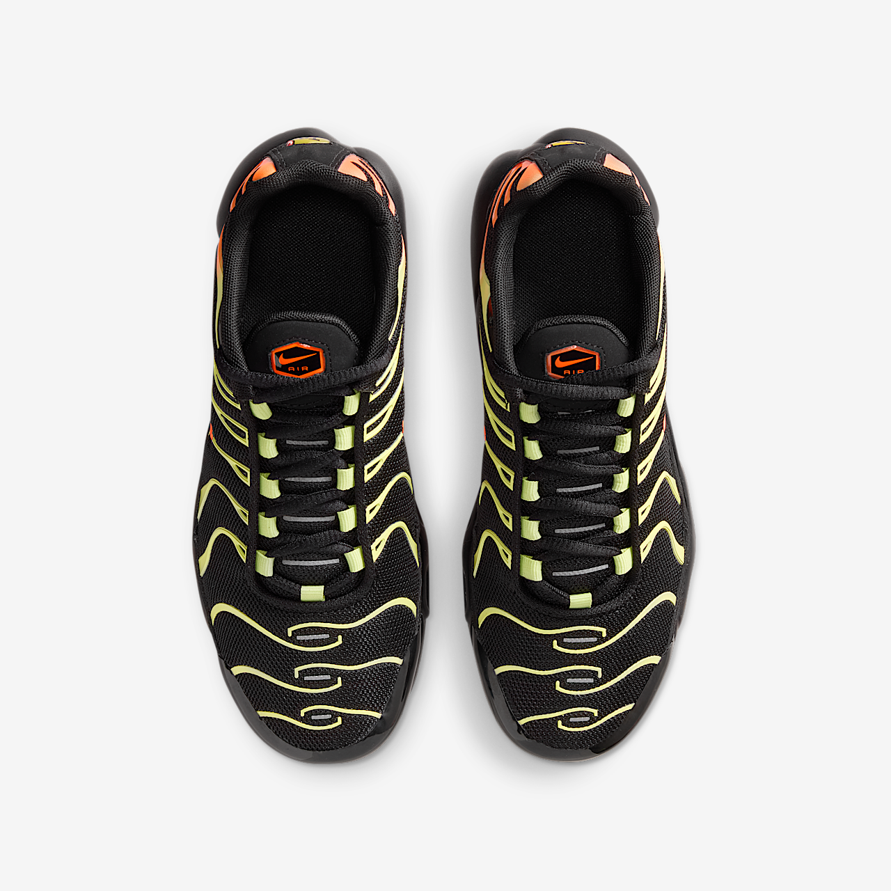 Nike Air Max Plus sneaker Zwart/Limelight/Hyper Crimson