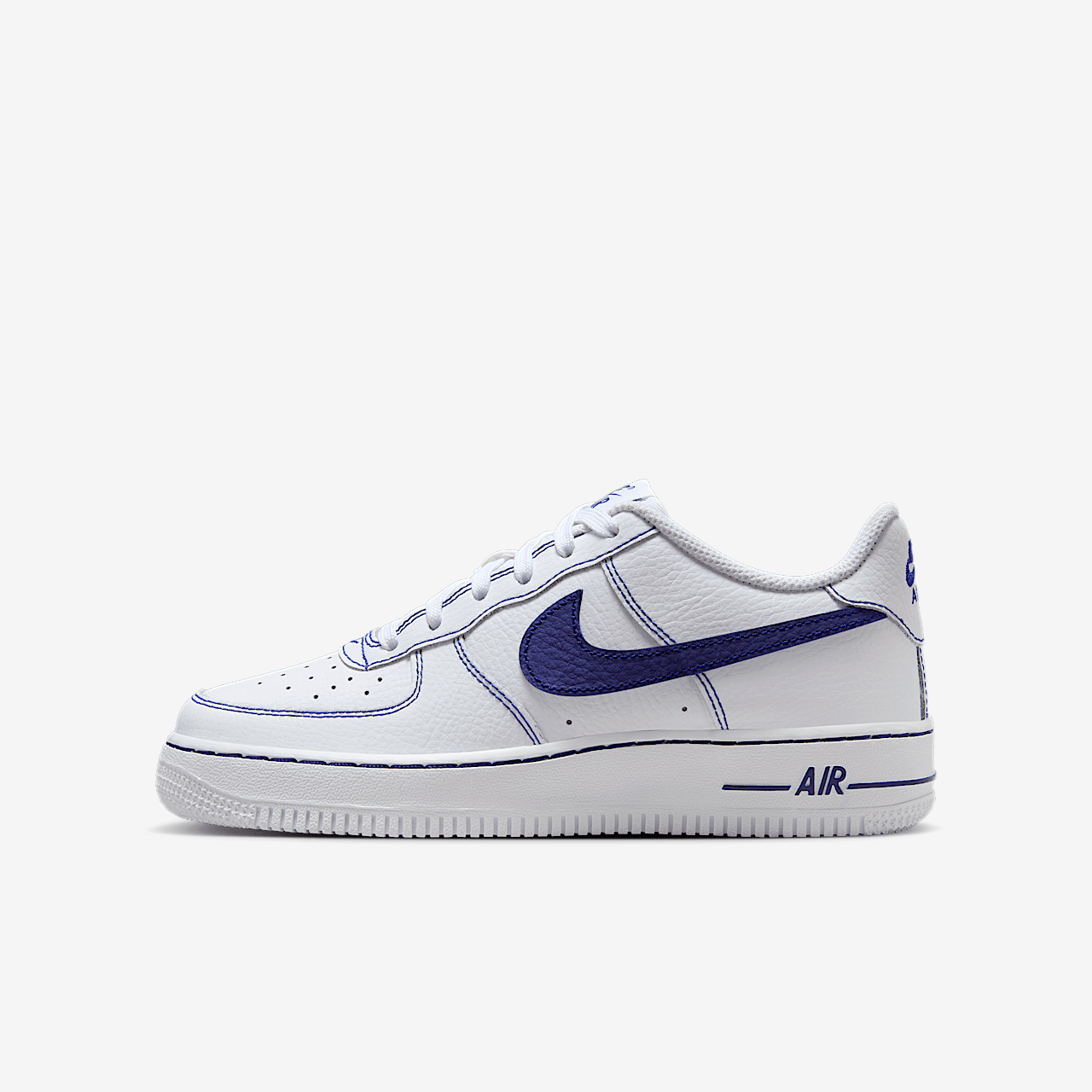 Nike Air Force 1 sneaker Wit/Deep Royal Blue
