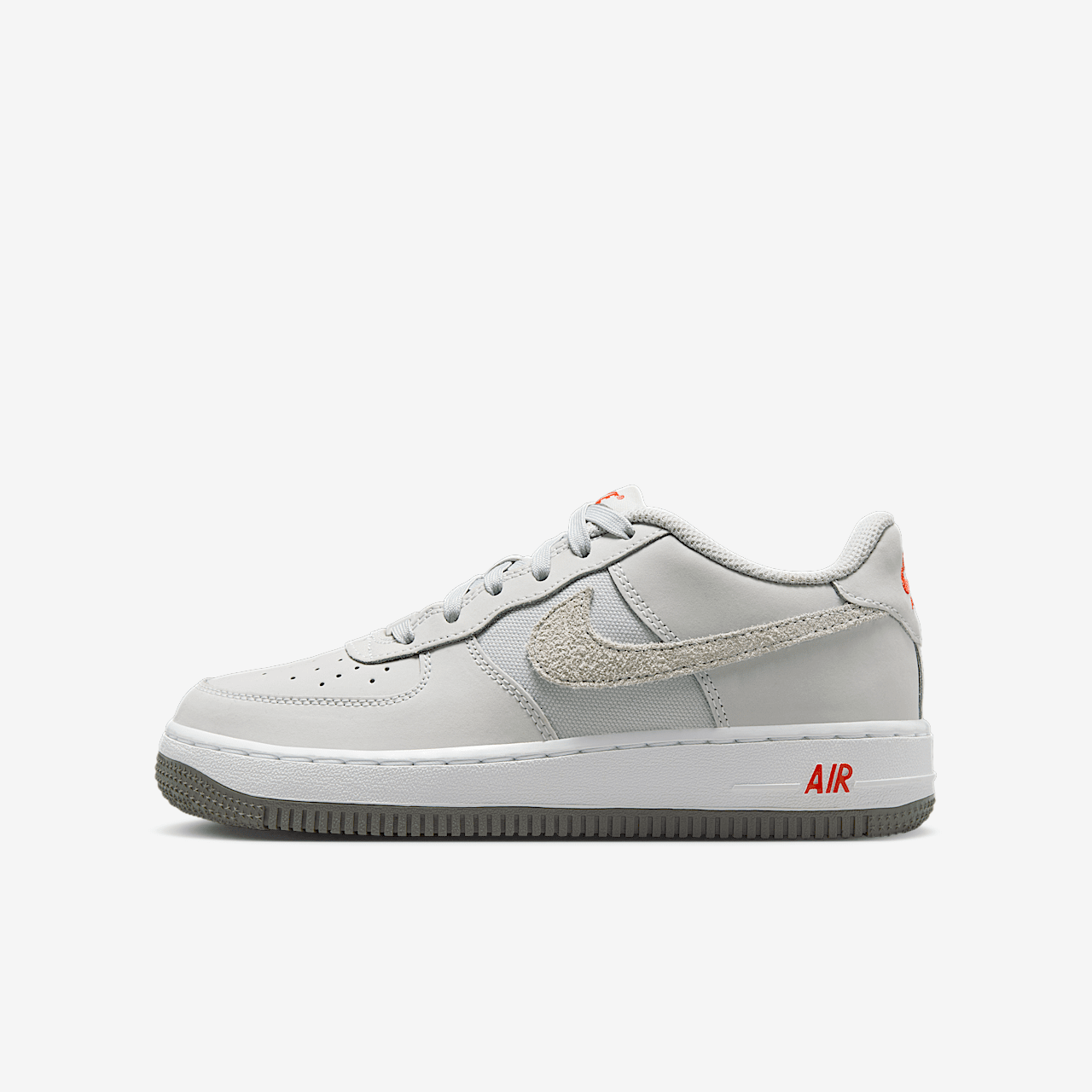 Nike Air Force 1 sneaker Photon Dust/Wit/Picante Red/Photon Dust
