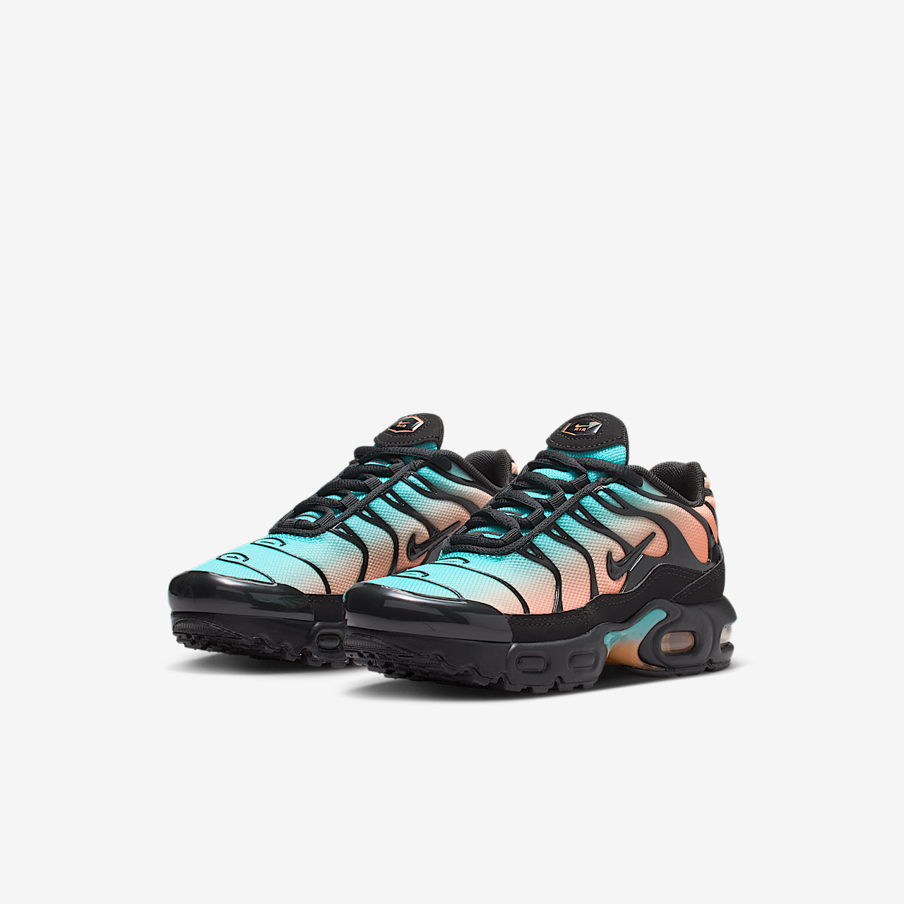 Nike Air Max Plus sneaker Zwart/Aurora Green/Orange Pulse/Zwart