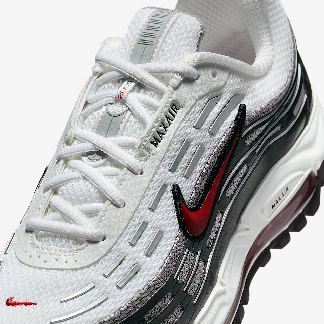 Nike Air Max sneaker Wit/Zwart/Medium Grey/Varsity Red