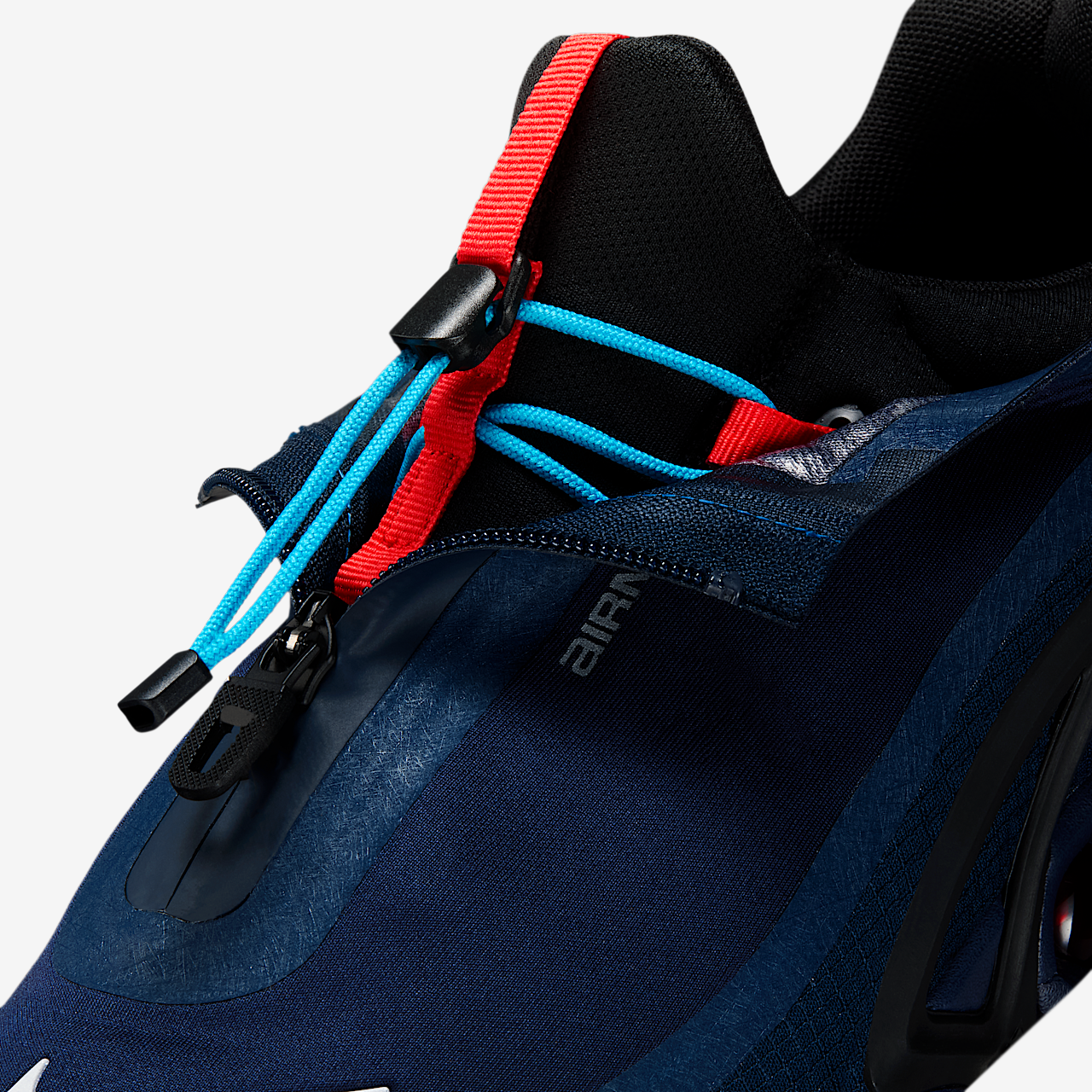 Nike Air Max DN sneaker Obsidian/Chile Red/Blue Lagoon/Metallic Silver