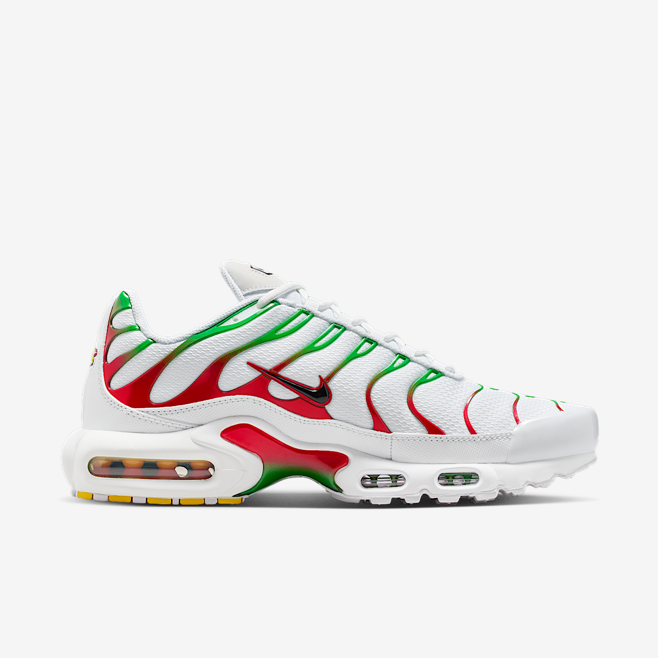 Nike Air Max Plus sneaker Wit/Kelly Green/University Red/Zwart