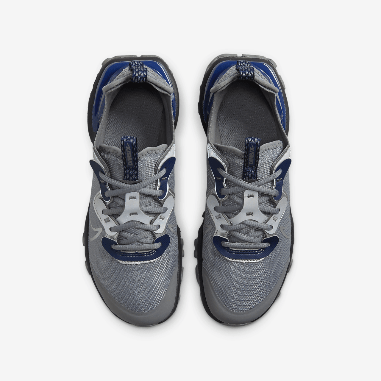 Nike  sneaker Smoke Grey/Zwart/Midnight Navy/Metallic Silver