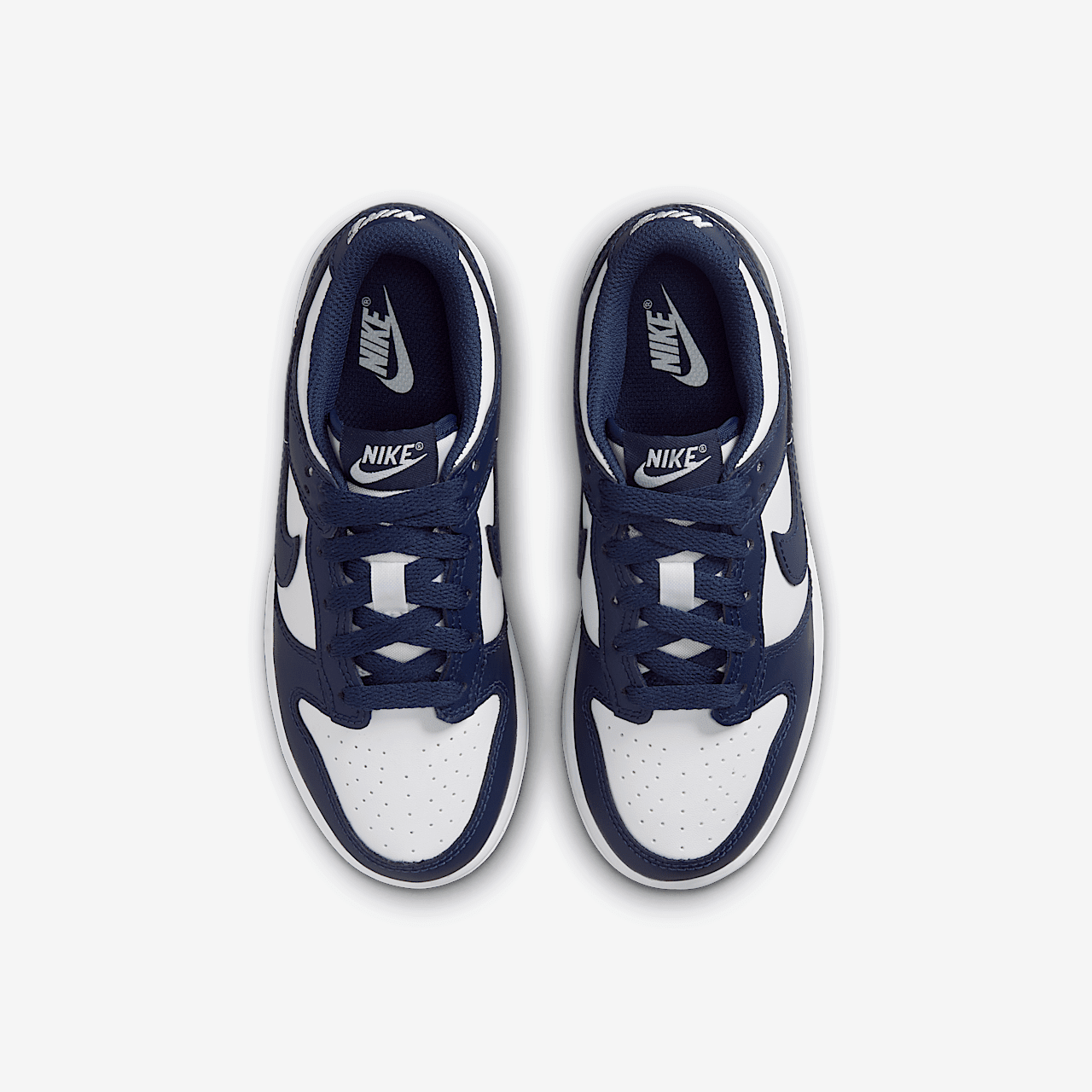 Nike Dunk Low sneaker Wit/Wit/Midnight Navy