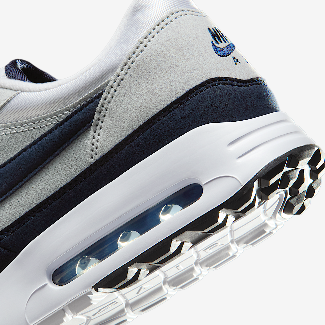 Nike Air Max 1 sneaker Wit/Wolf Grey/Obsidian