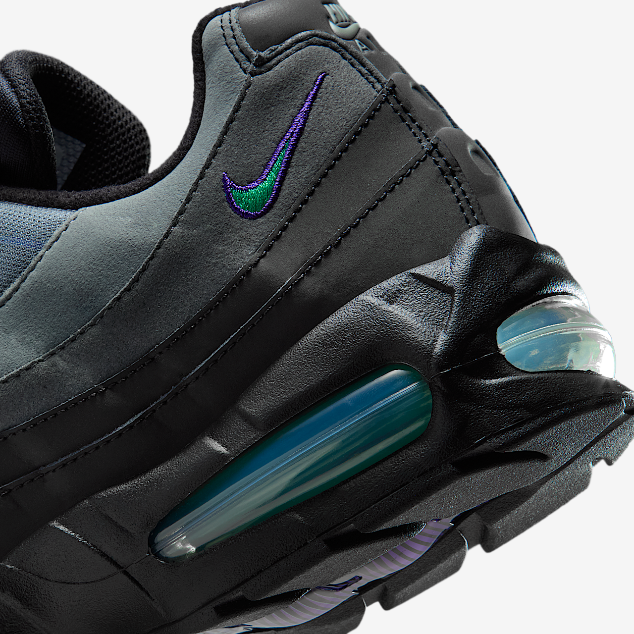 Nike Air Max sneaker Zwart/Iron Grey/Court Purple/Dusty Cactus