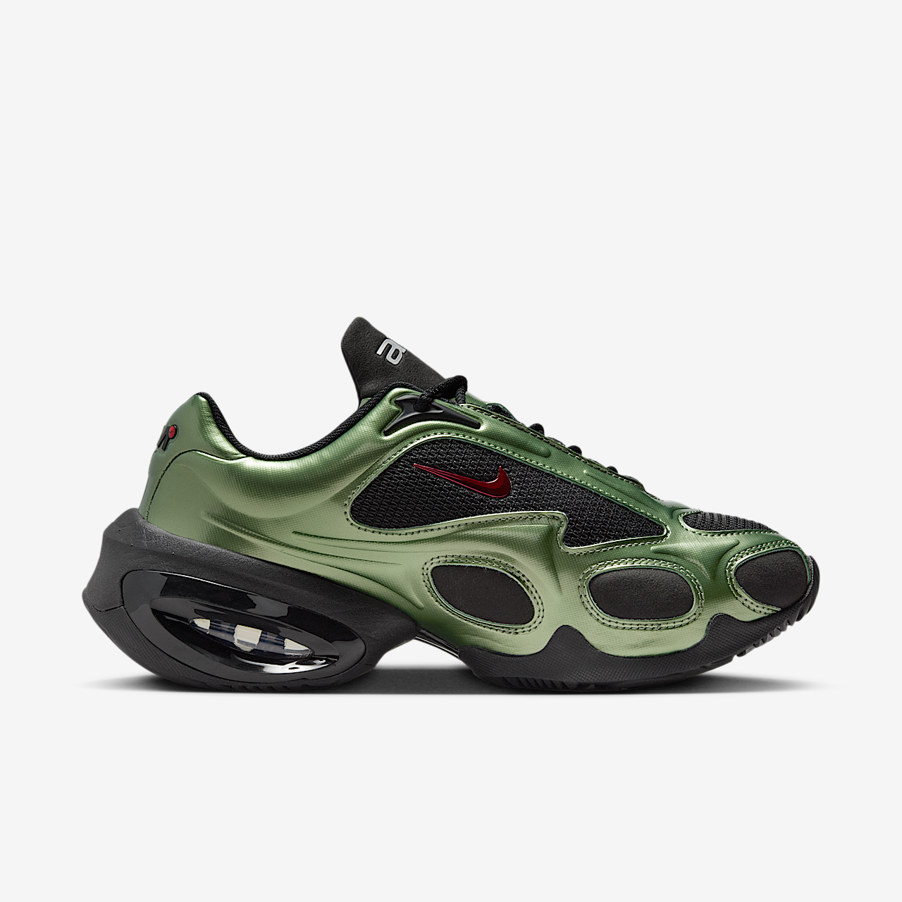 Nike Air Max sneaker Zwart/Oil Green/Metallic Silver/University Red