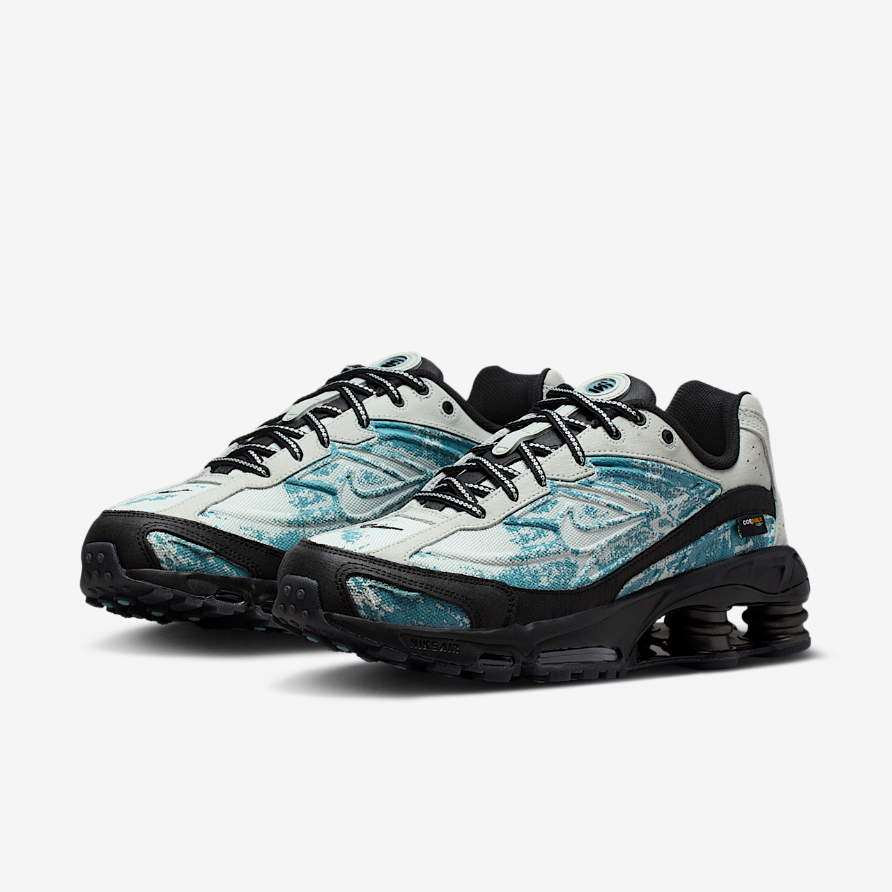 Nike Nike Shox sneaker Light Silver/Zwart/Denim Turquoise/Light Silver