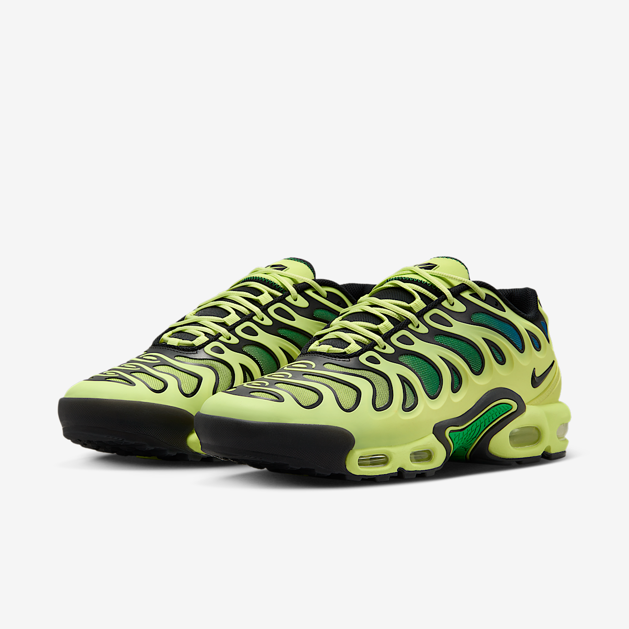 Nike Air Max Plus Drift sneaker Light Lemon Twist/Stadium Green/Photo Blue/Zwart