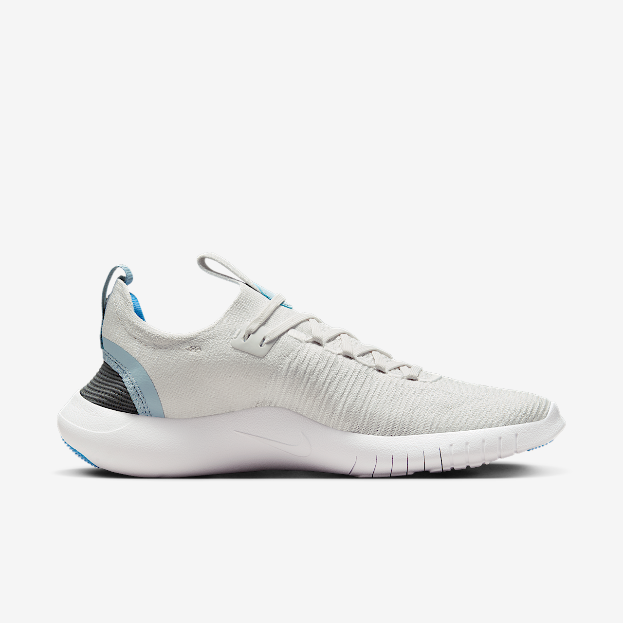 Nike Free sneaker Platinum Tint/Light Armory Blue/Wit/Iron Grey
