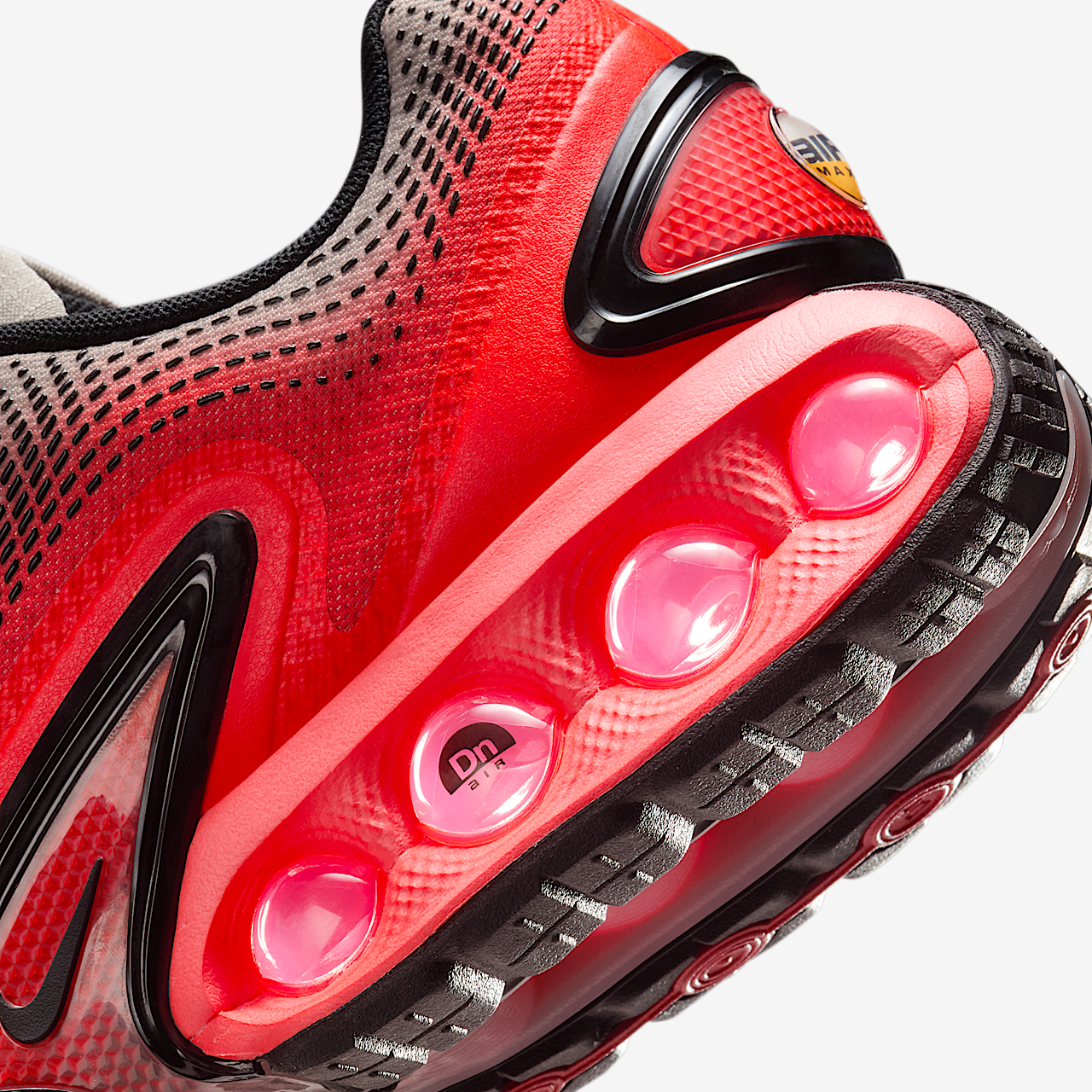Nike Air Max DN sneaker College Grey/Bright Crimson/Zwart
