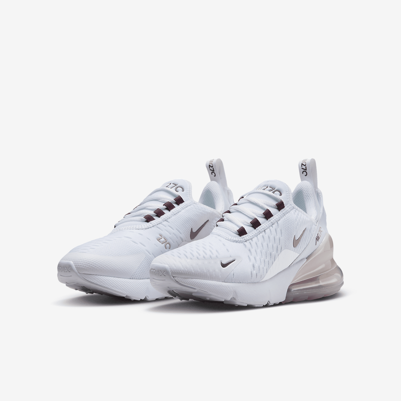 Nike Air max 270 sneaker Wit/Platinum Violet/Burgundy Crush