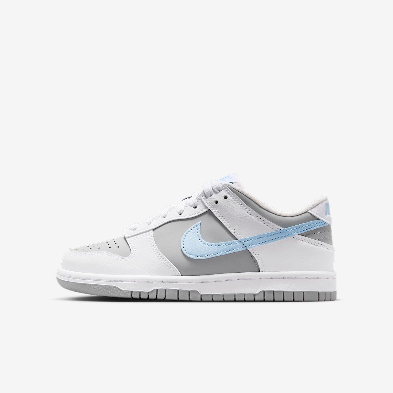 Nike Dunk Low sneaker Wit/Light Smoke Grey/Celestine Blue