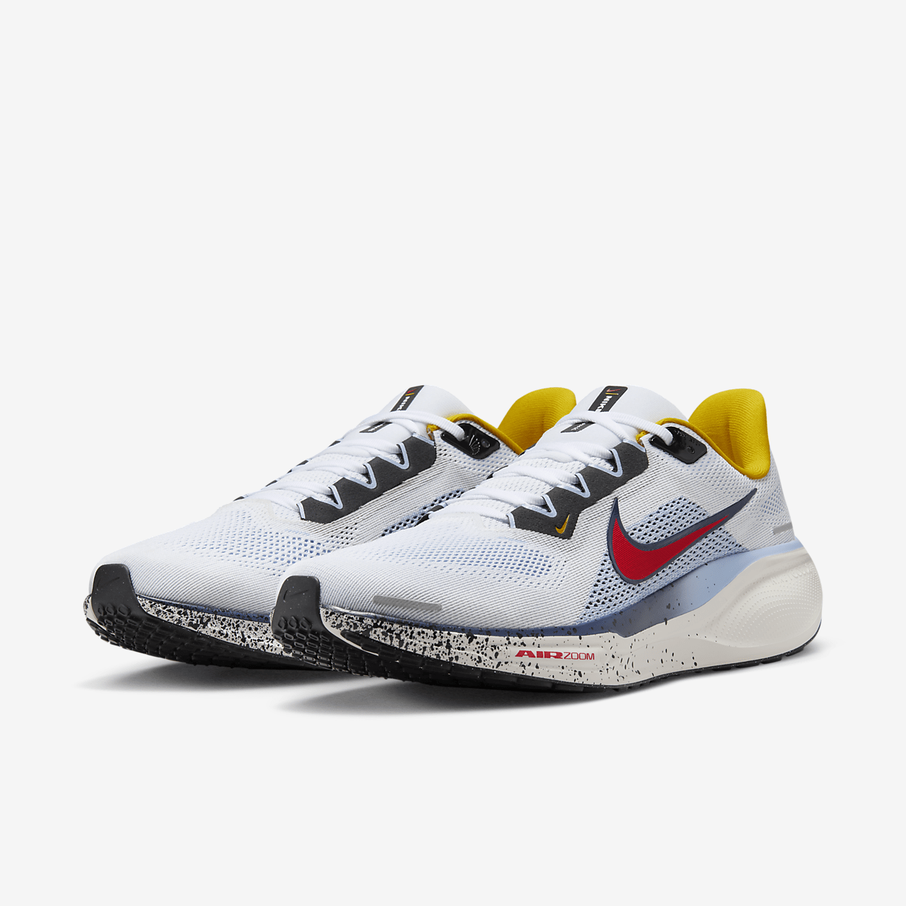 Nike Pegasus sneaker Wit/Psychic Blue/Speed Yellow/Speed Red