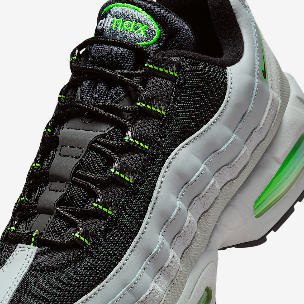Nike Air Max sneaker Light Smoke Grey/Green Strike/Wit/Zwart