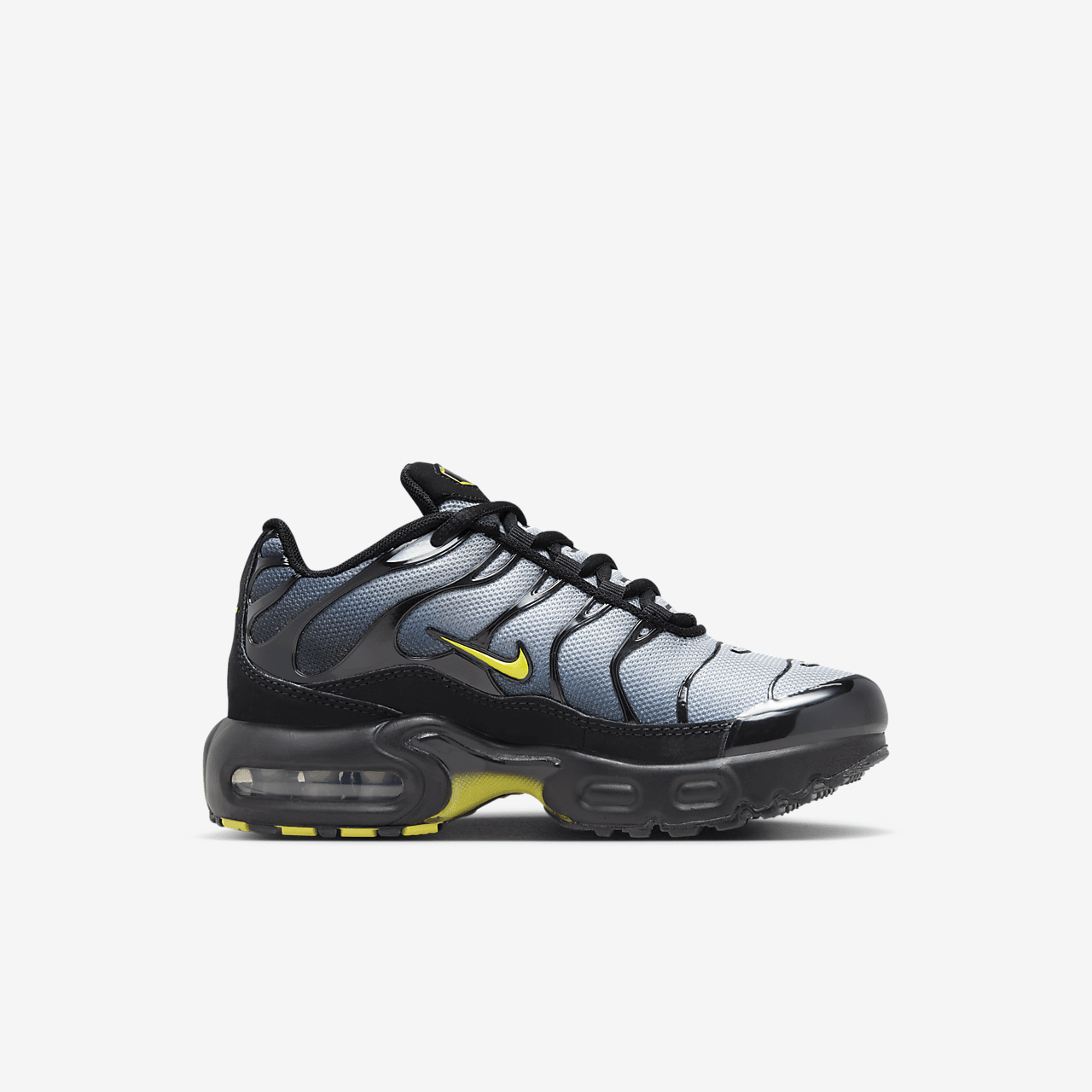 Nike Air Max Plus sneaker Zwart/Wolf Grey/Opti Yellow