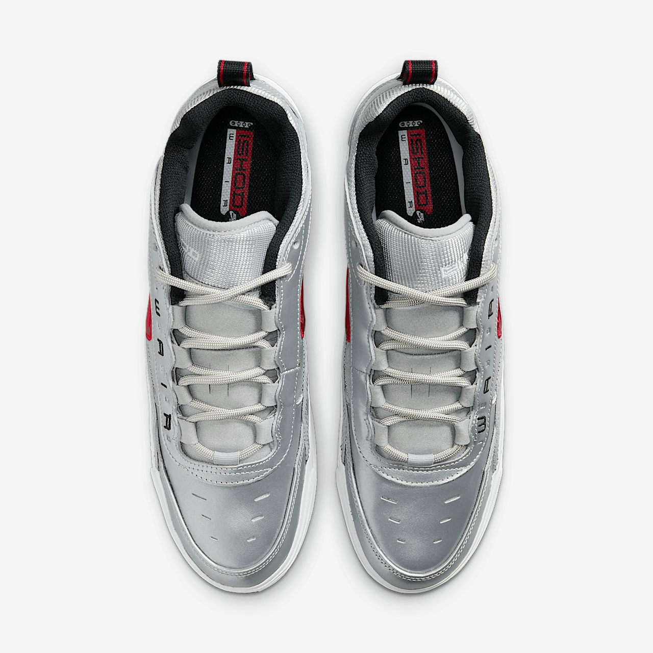 Nike Air Max sneaker Metallic Silver/Metallic Silver/Wit/Varsity Red