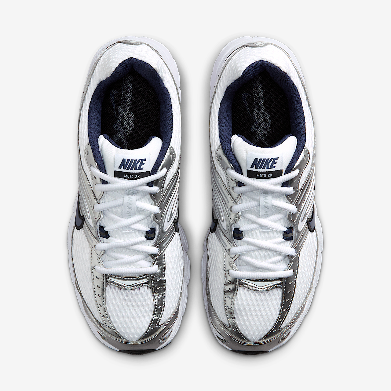 Nike Air Max sneaker Wit/Metallic Silver/Zwart/Midnight Navy